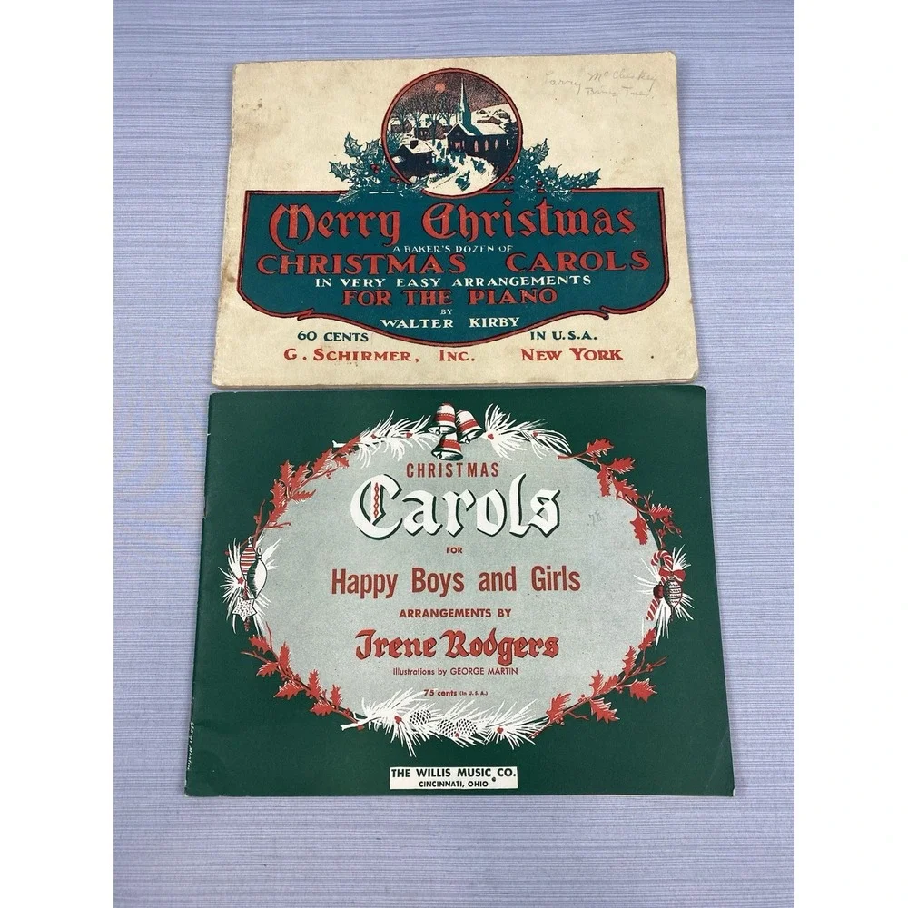 Vintage Christmas Carol Song Books ~ 1945 & 1951